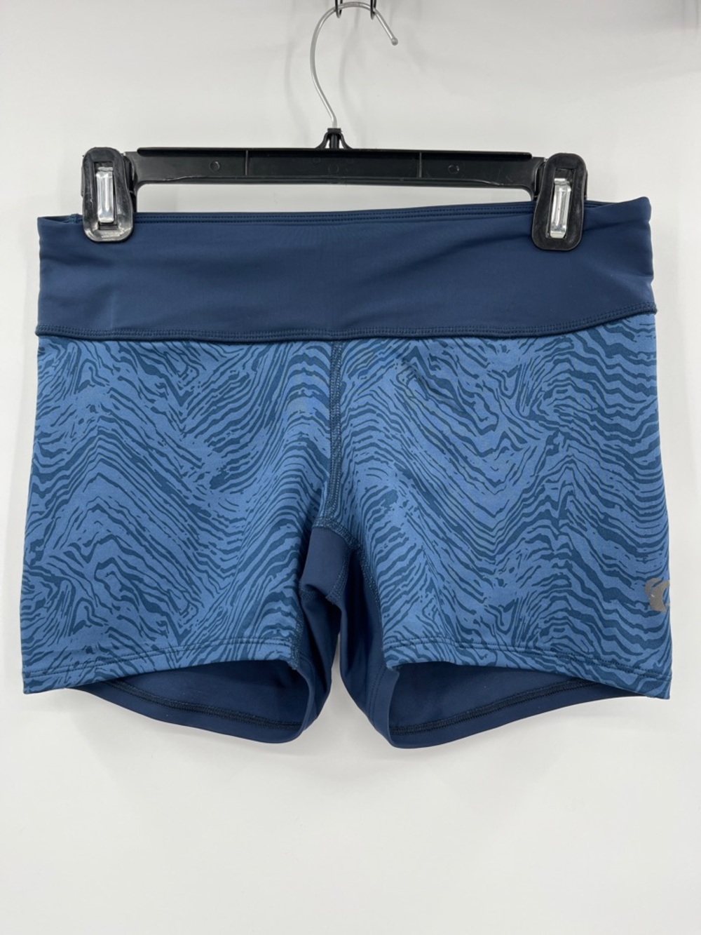 Pearl Izumi Navy and Light Blue Patterned Athletic Shorts Size Large